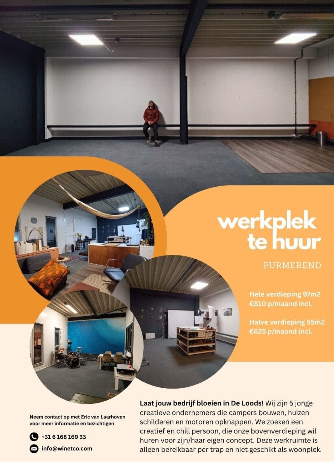 Werkruimte te huur in Purmerend, Zakelijke goederen, Bedrijfs Onroerend goed