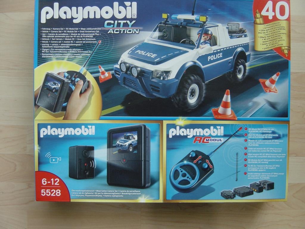Playmobil RC politiewagen met camera set, Ophalen of Verzenden, Zo goed als nieuw, Complete set
