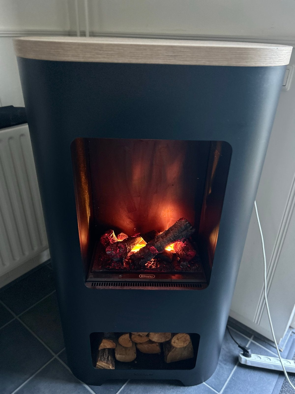 Dimplex Natur 120 Elektrische Open Haard met Afstandsbedieni, Ophalen, Zo goed als nieuw, Vrijstaande haard, Elektrische haard