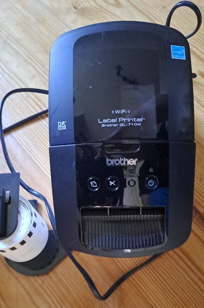 Brother labelprinter QL-710W, Computers en Software, Labelprinters, Ophalen of Verzenden, Zo goed als nieuw, Brother
