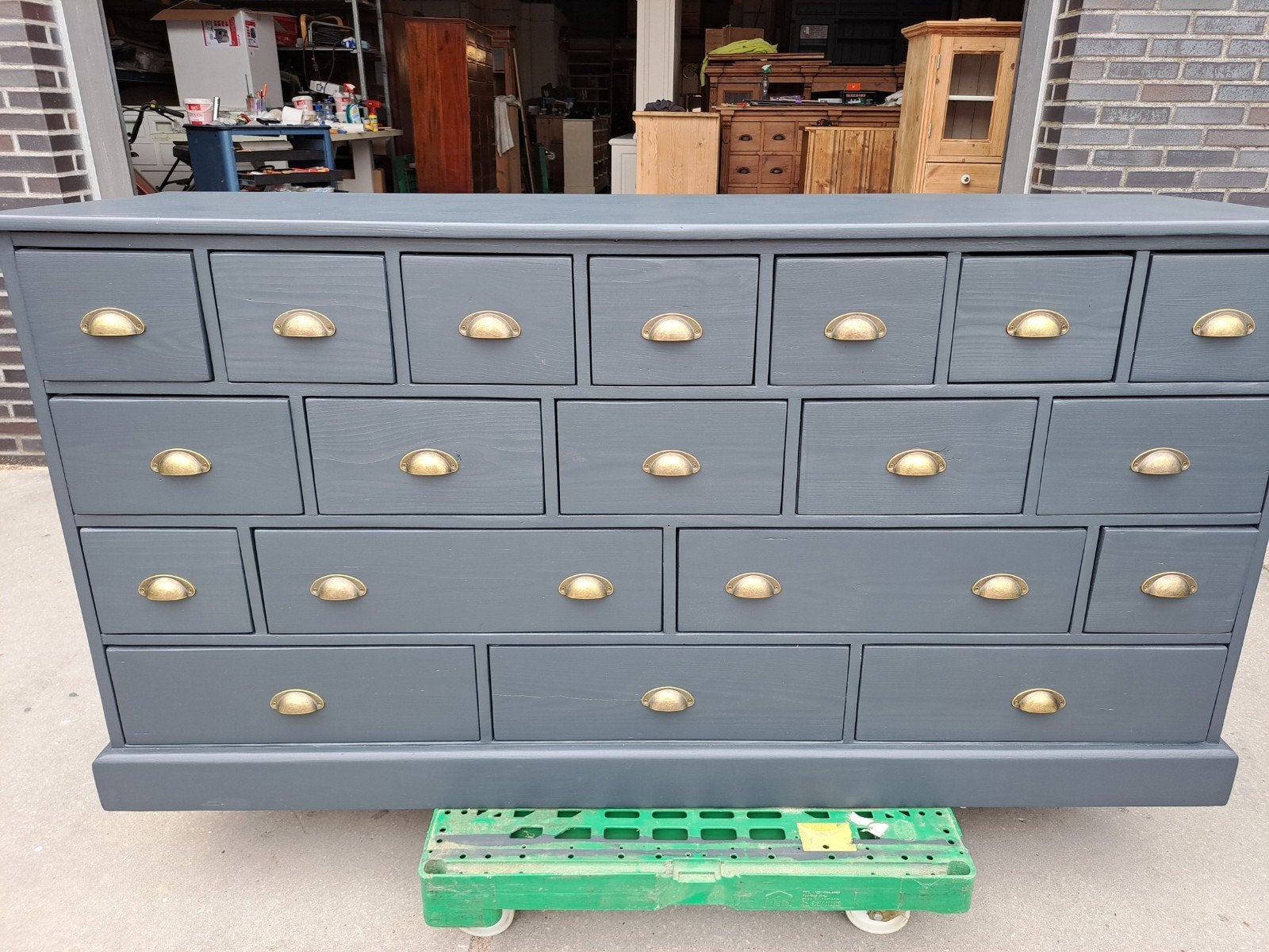 Grijze grenen ladekast refurbished, Ophalen, RoDeKo Volendam, R.kooij65@gmail.com, Gebruikt