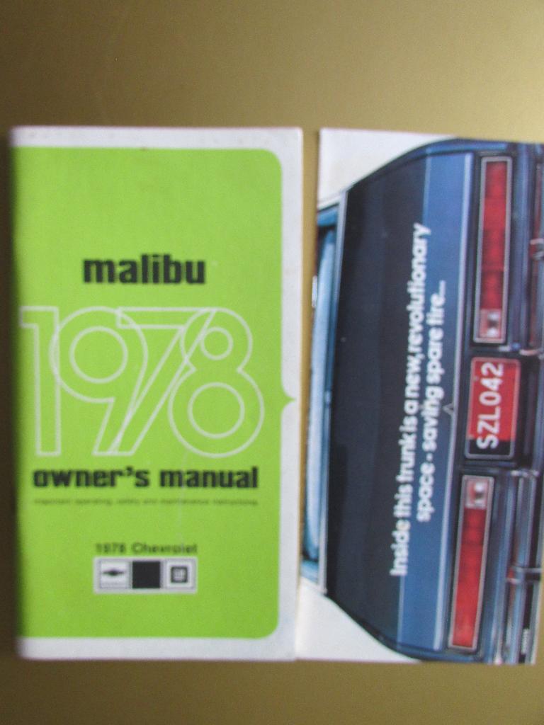 1978 Chevrolet Malibu owner's manual, Engels, Auto diversen, Handleidingen en Instructieboekjes, Ophalen of Verzenden