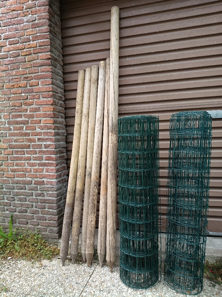 Gaas en palen, Tuin en Terras, Gaas en Draad, Ophalen, Gebruikt, 10 tot 20 meter, Gaas