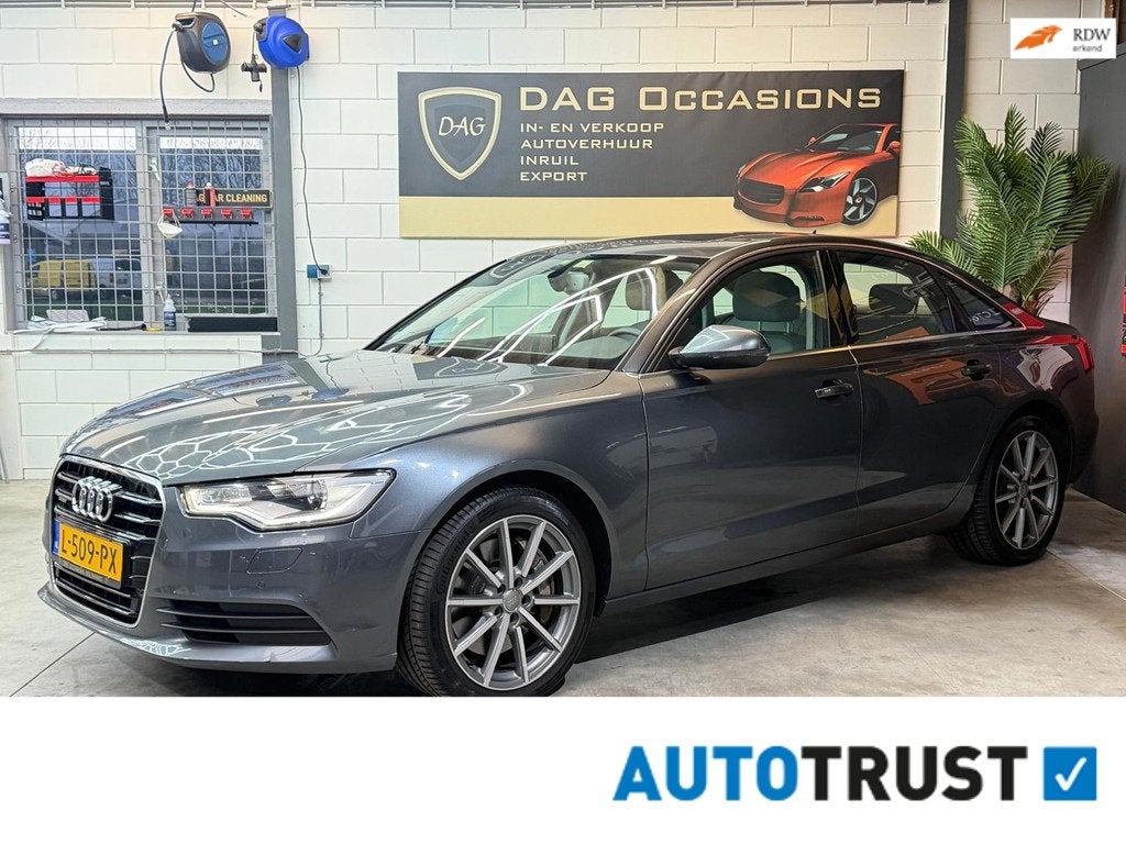 Audi A6 Limousine 3.0 TFSI quattro Pro Line S 4X4|LEER|VOL O, Auto's, Euro 5, Automatische klimaatregeling, Gebruikt, Beige