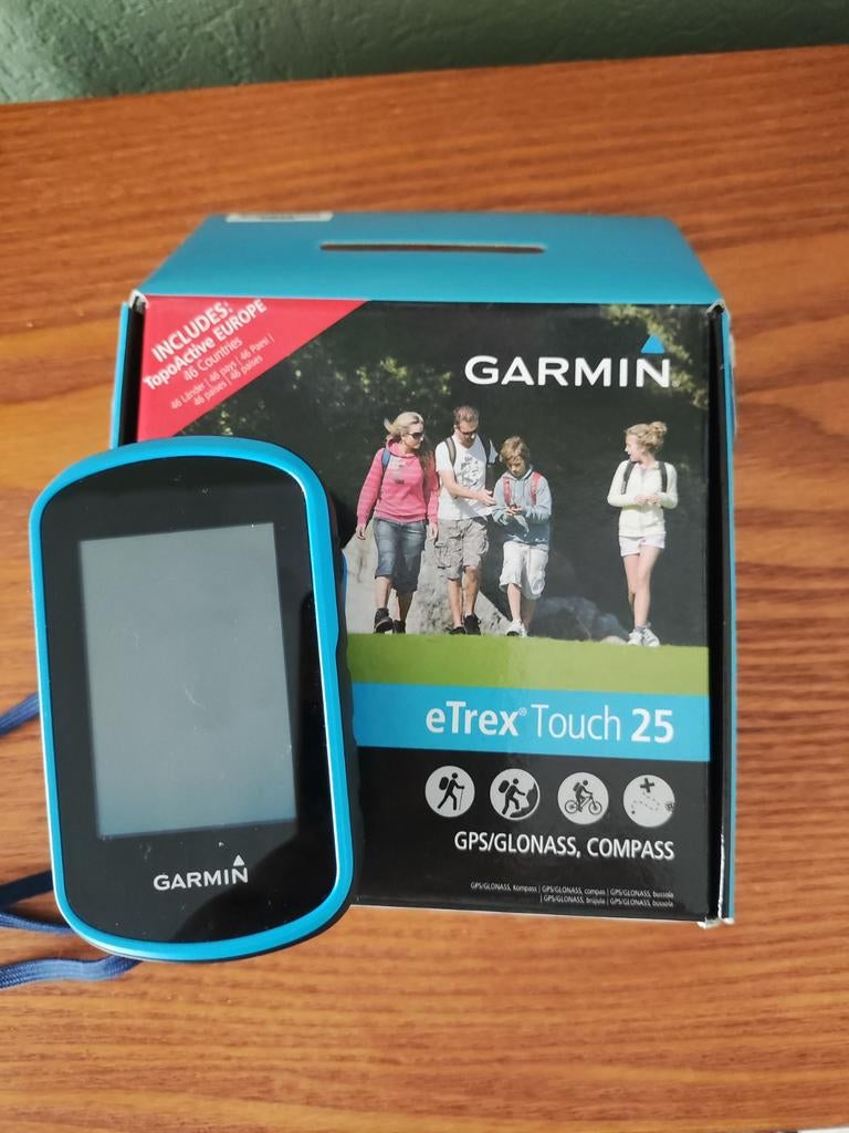 Garmin eTrex Touch 25 met accessoires, Ophalen of Verzenden, Zo goed als nieuw