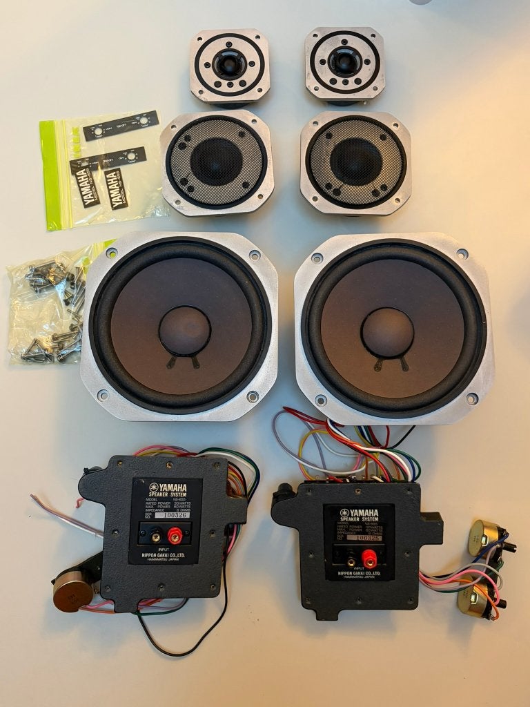 Yamaha NS-655 speakers / onderdelen ZONDER KASTEN, Overige merken, Stereo speakers, Refurbished, Ophalen of Verzenden