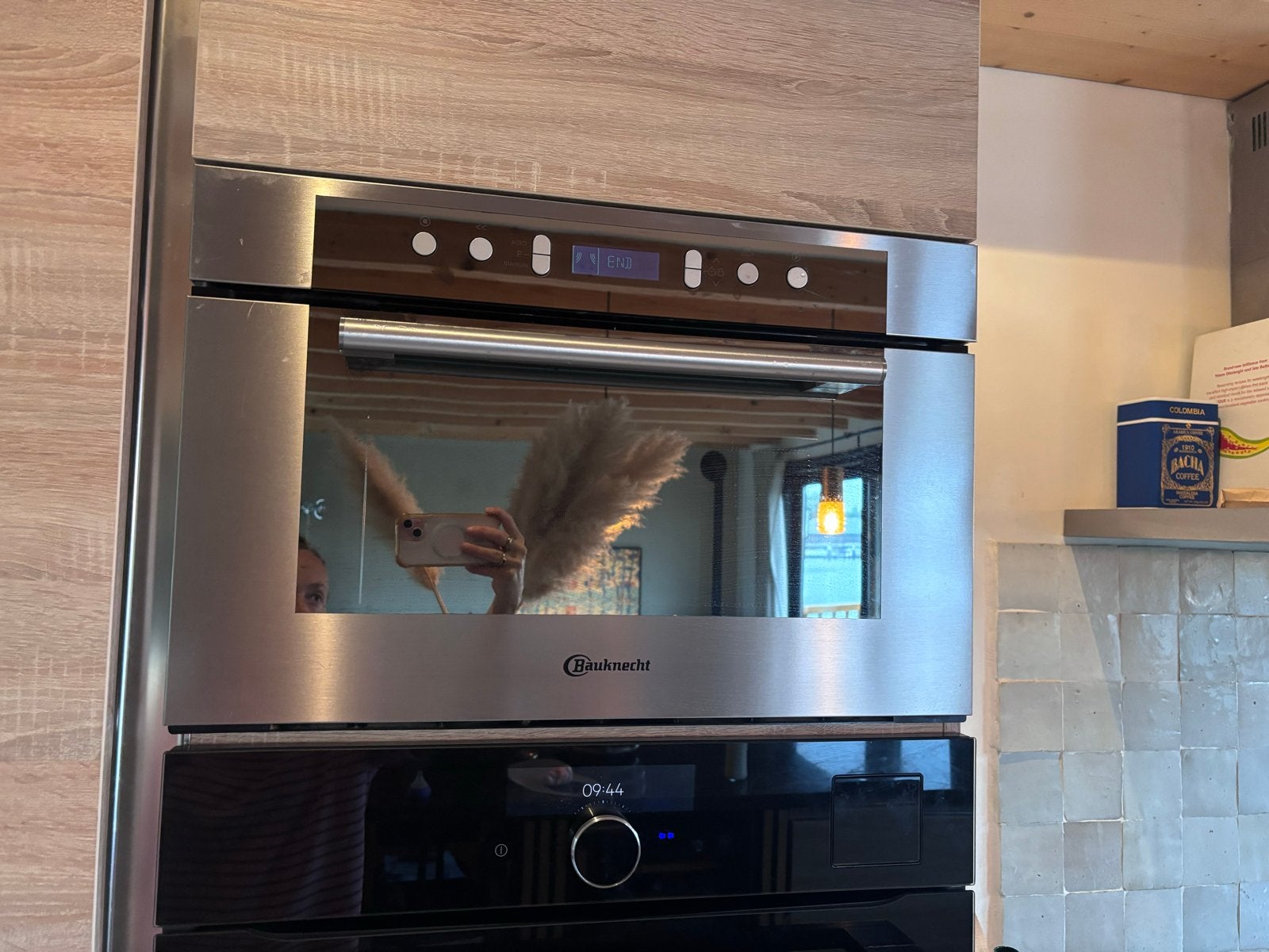 Bauknecht Inbouw magnetron MIDI-G 8138 PT, Witgoed en Apparatuur, Ovens, Ophalen, 45 tot 50 cm, Bauknecht, Gebruikt