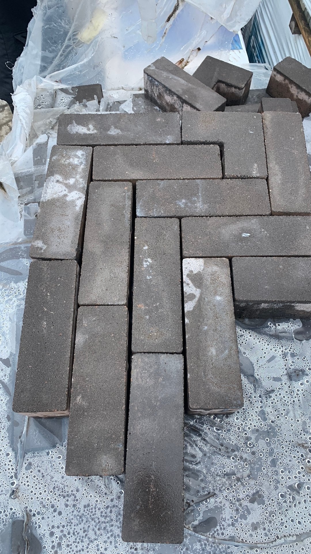 Strackstone kera bruin df restant, Klinkers, Nieuw, Beton, 5 tot 10 m²