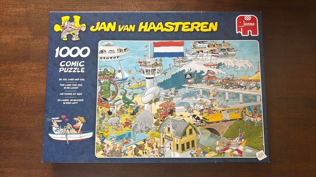 Jan van Haasteren - Ter Land, Zee en in de Lucht - 1000 ST, Ophalen, 500 t/m 1500 stukjes, Zo goed als nieuw
