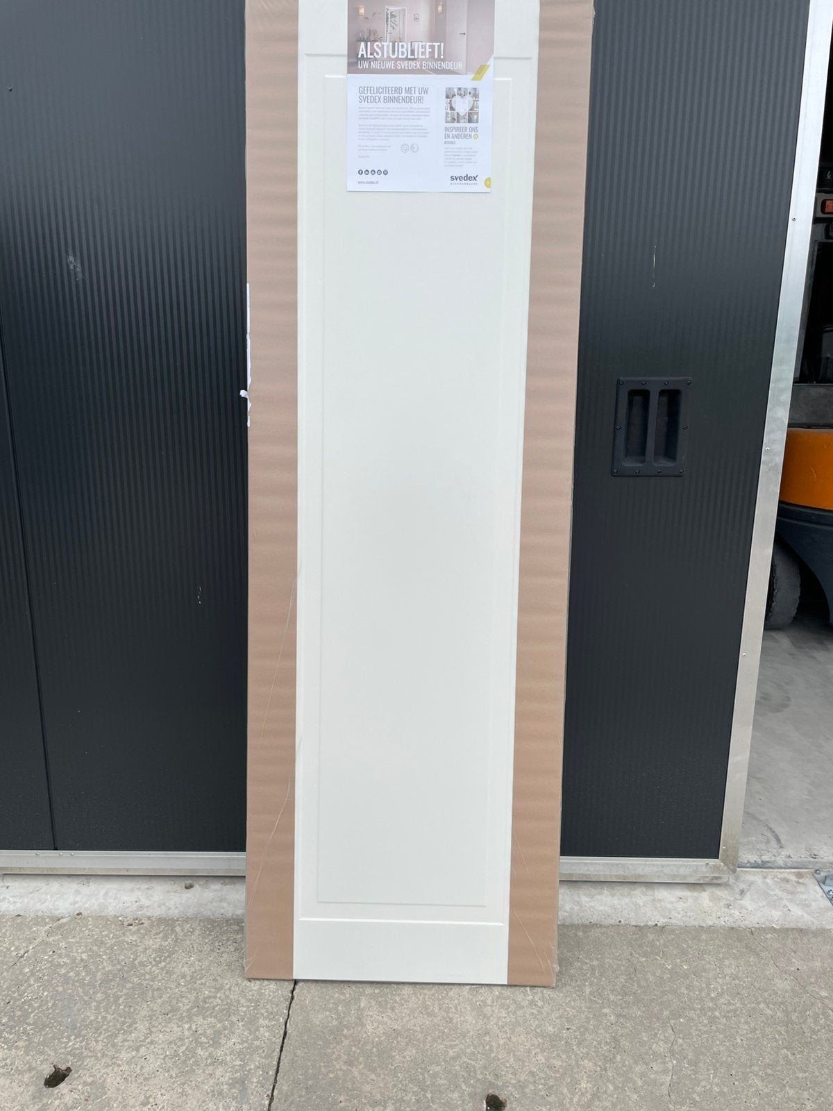 Te koop Svedex opdekdeur volspaan Alpine wit 2115x680 links, Doe-het-zelf en Verbouw, Ophalen, Minder dan 80 cm, Binnendeur, Nieuw