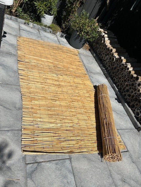 NIEUW! 2 bamboematten 1.20 x 2.10 m naturelkleur, Tuin en Terras, Ophalen, Overige materialen, 100 tot 150 cm, 200 cm of meer
