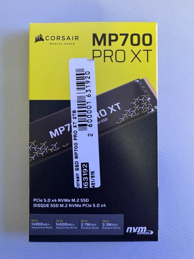 Corsair MP700 PRO XT 2TB PCIe 5.0 Gen5 NVMe SSD – Nieuw, Intern, SSD, Nieuw, Ophalen of Verzenden