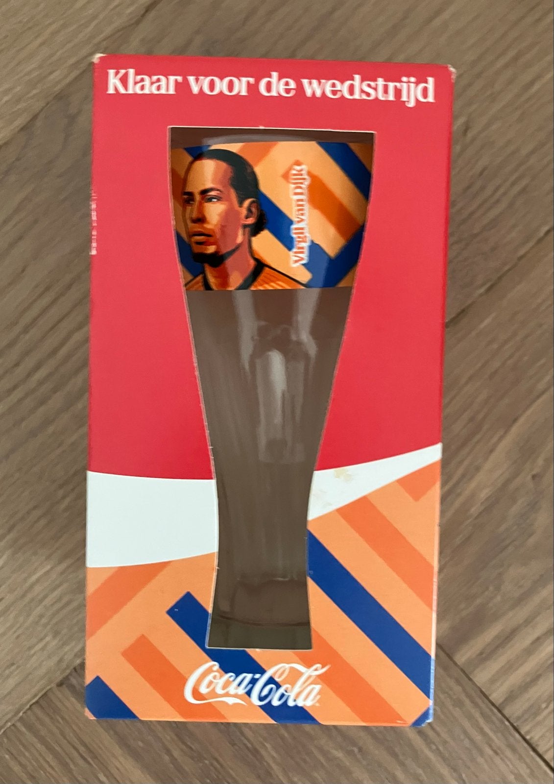 Coca-Cola Oranje Spelerscollectie Glas Virgil van Dijk, Ophalen of Verzenden, Nieuw, Overige sporten, Overige typen