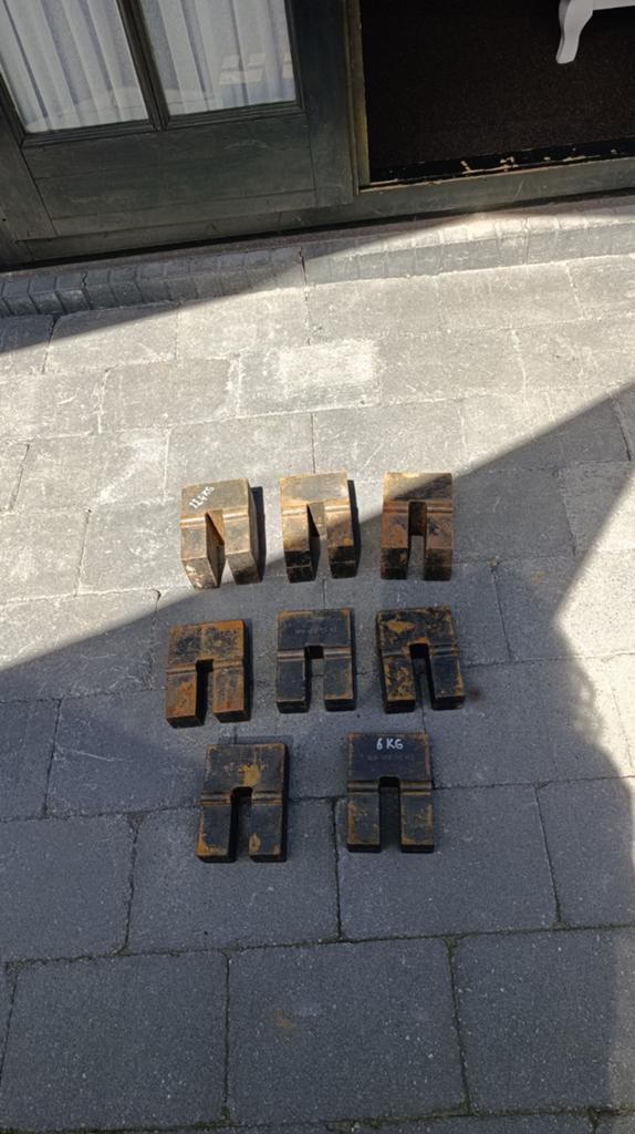 Gewichten, frontgewicht,podium gewicht- 6kg en 11kg, Doe-het-zelf en Verbouw, Ophalen
