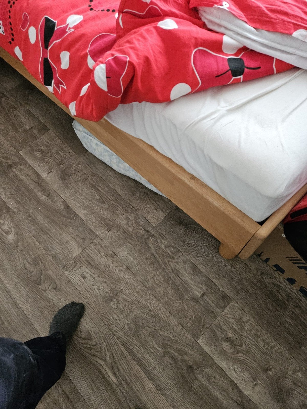 1 persoons bed te koop., Gebruikt, 90 cm, Eenpersoons, Bruin