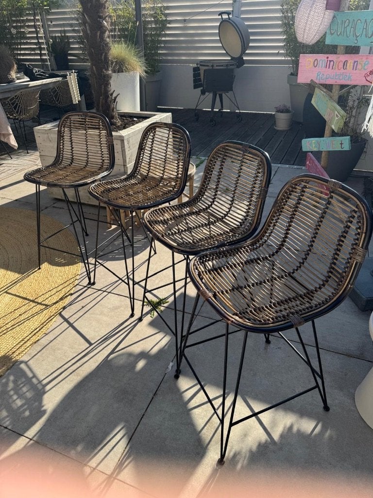Barkrukken, Ophalen, Metaal, Gebruikt, 60 tot 90 cm