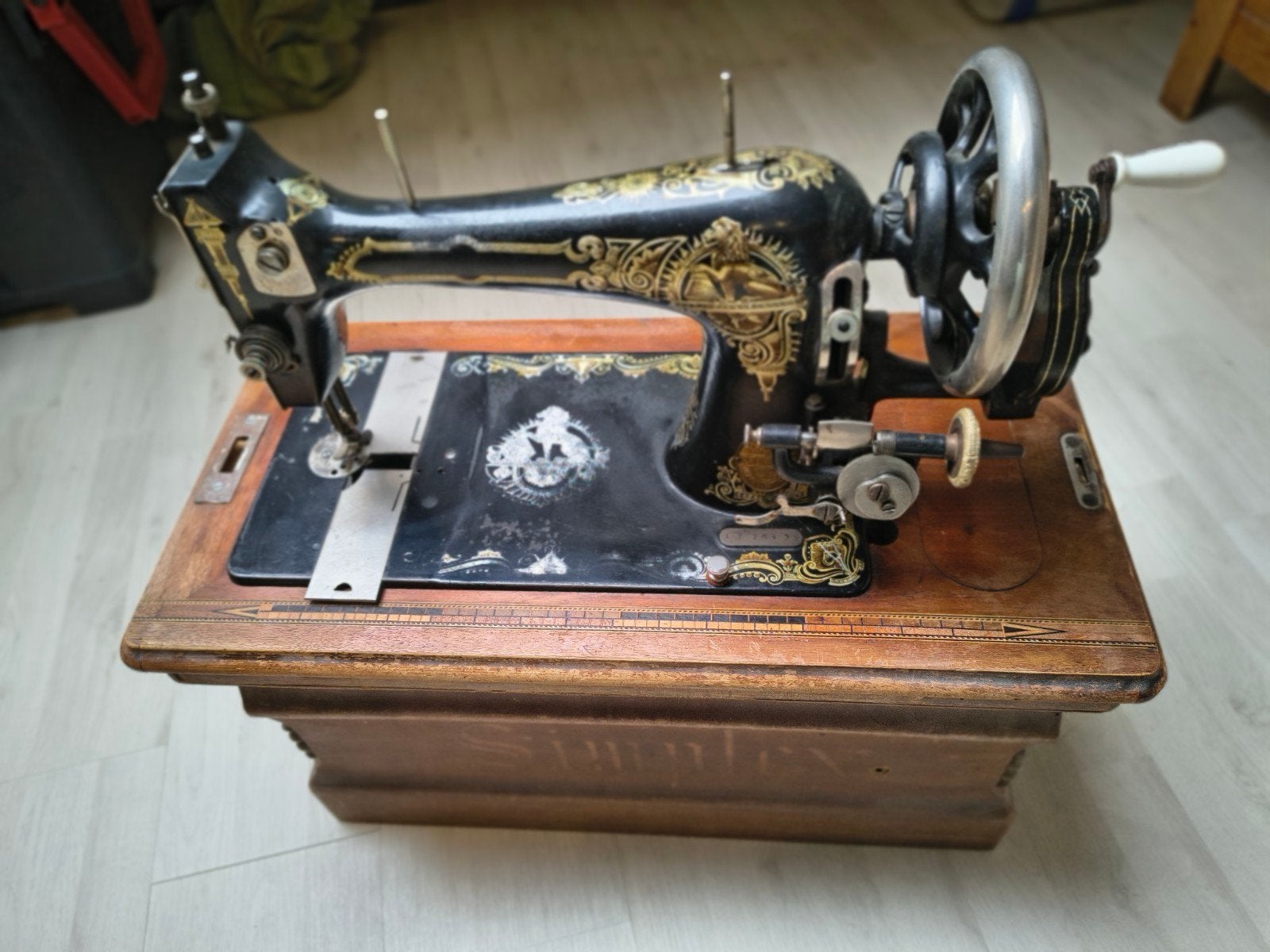 Antieke Simplex Naaimachine - Decoratief en Functioneel, Verzenden