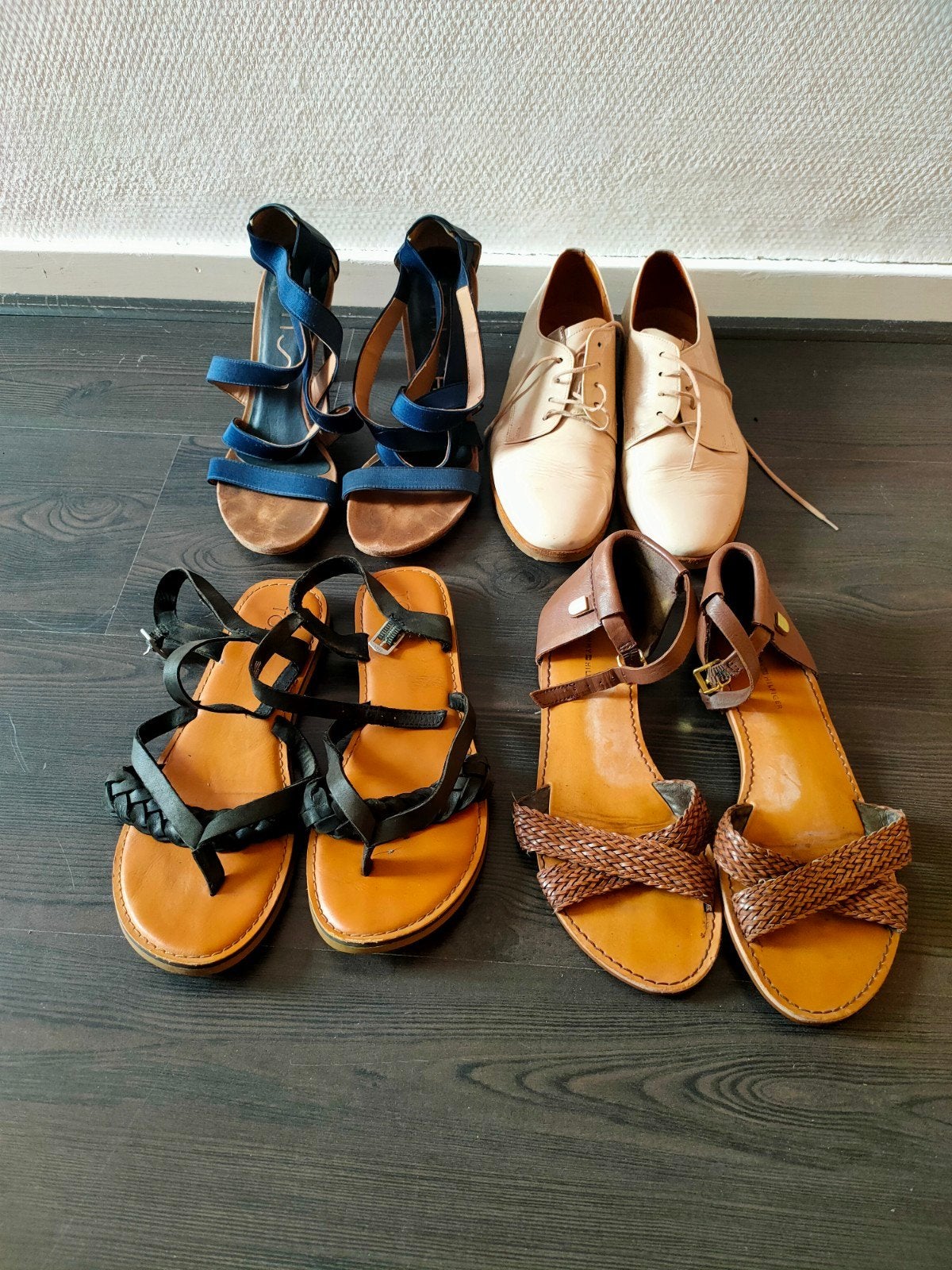 Merkschoenen maat 39, Ophalen, Bruin, Sandalen of Muiltjes, Gedragen