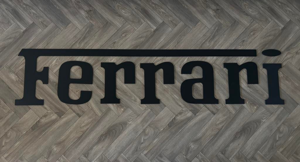 Ferrari muur decoratie letters mancave, Ophalen