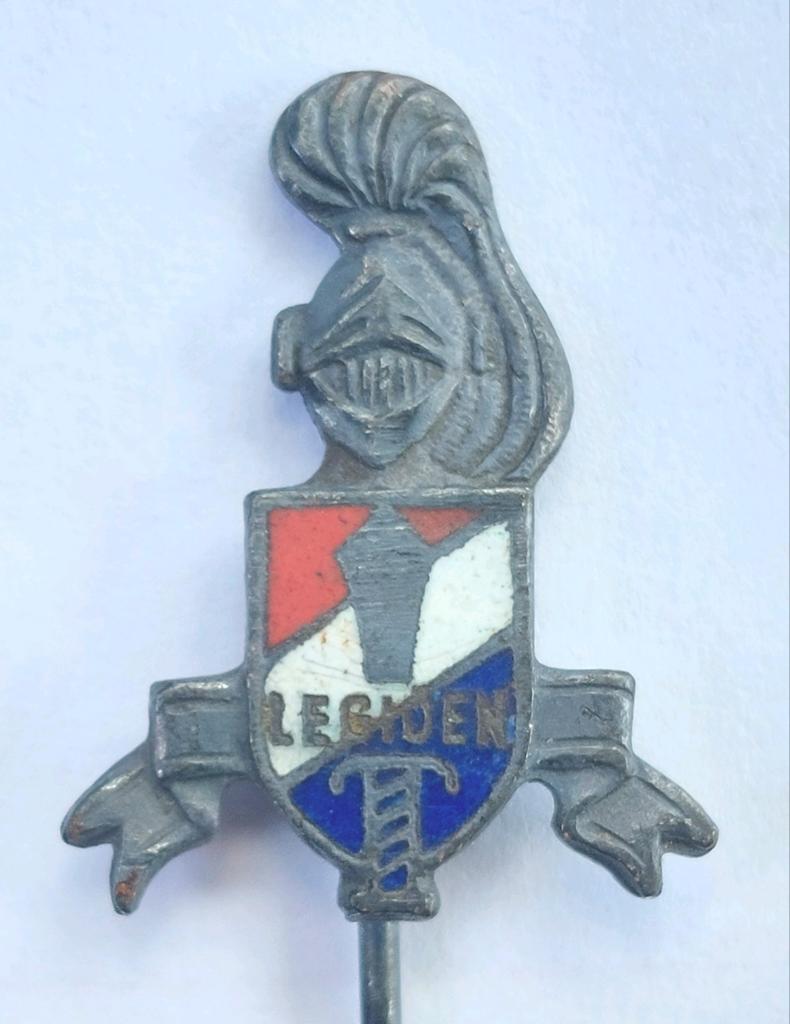 Vreemdelingenlegioen emaille speldje 1929 / militair leger, Ophalen of Verzenden, Landmacht, Overige gebieden, Embleem of Badge