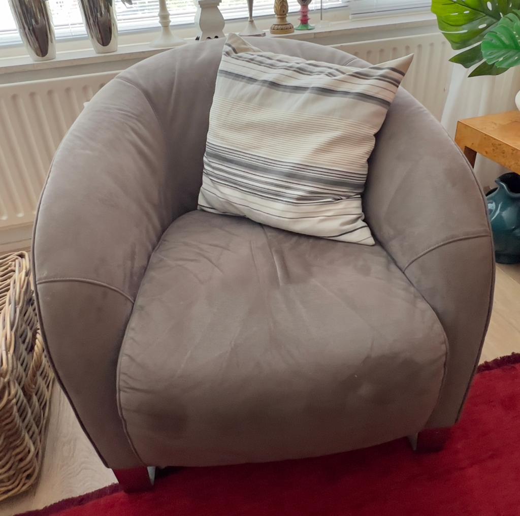 Natuzzi Liz fauteuil, Huis en Inrichting, Ophalen, Overige materialen, Gebruikt, Modern klassiek