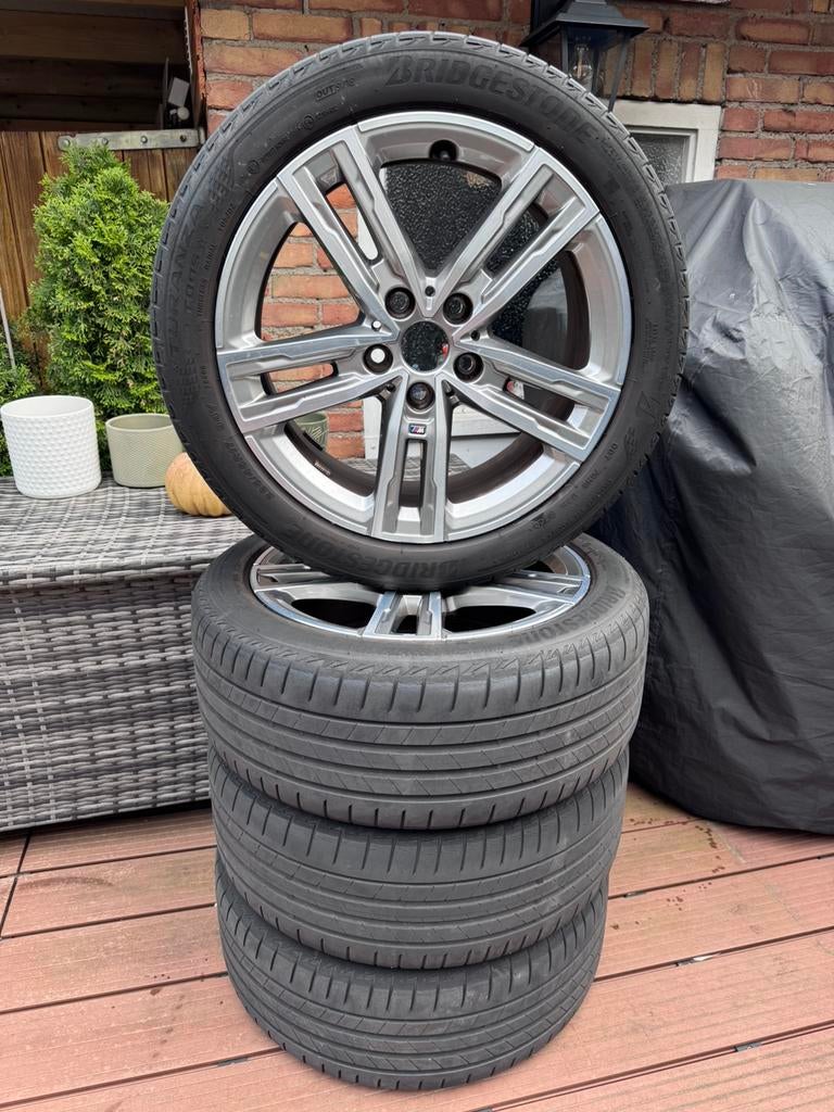 BMW f40 f41 M velgen 225/45/R17 + 4 nieuwe all-season, Ophalen, Gebruikt, Banden en Velgen, 17 inch