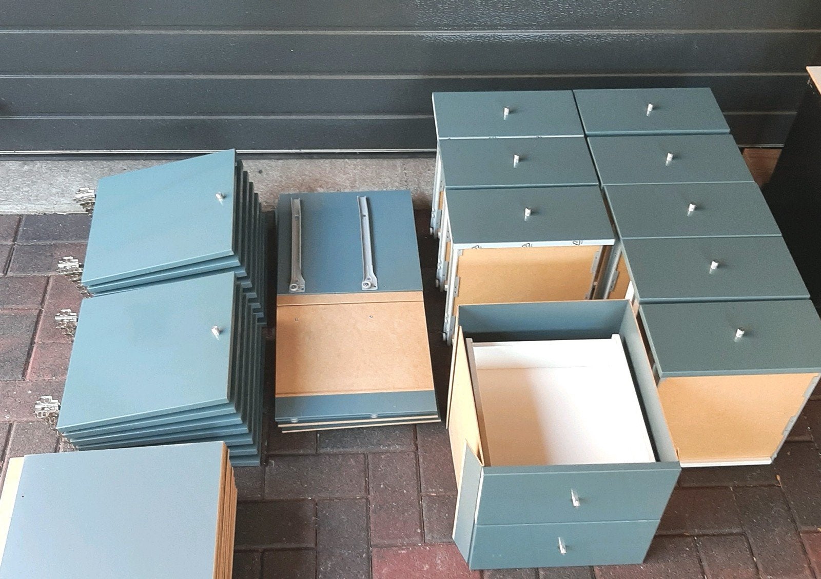 14 deurtjes  , 5 ladekasten voor ikea kallax Vakkenkast, Huis en Inrichting, Ophalen, Zo goed als nieuw