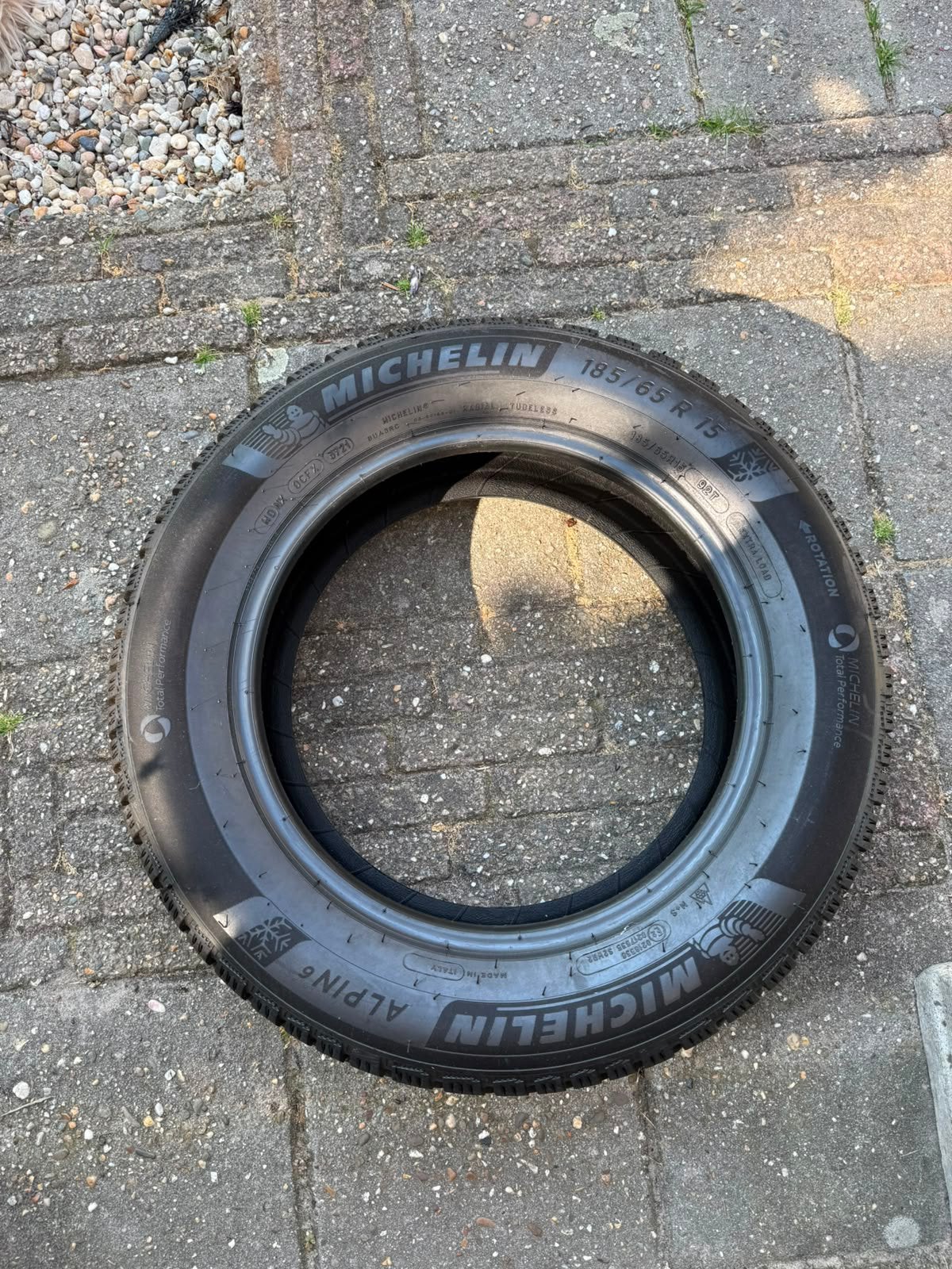 4x WINTER Michelin banden 185/65 r 15 aplhin 6, Auto-onderdelen, Ophalen, 15 inch, Banden en Velgen, 185 mm