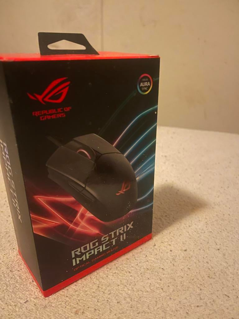 ROG Strix Impact II Gaming Muis - Bedraad, RGB, Computers en Software, Muis, Nieuw, Ophalen of Verzenden, Bedraad