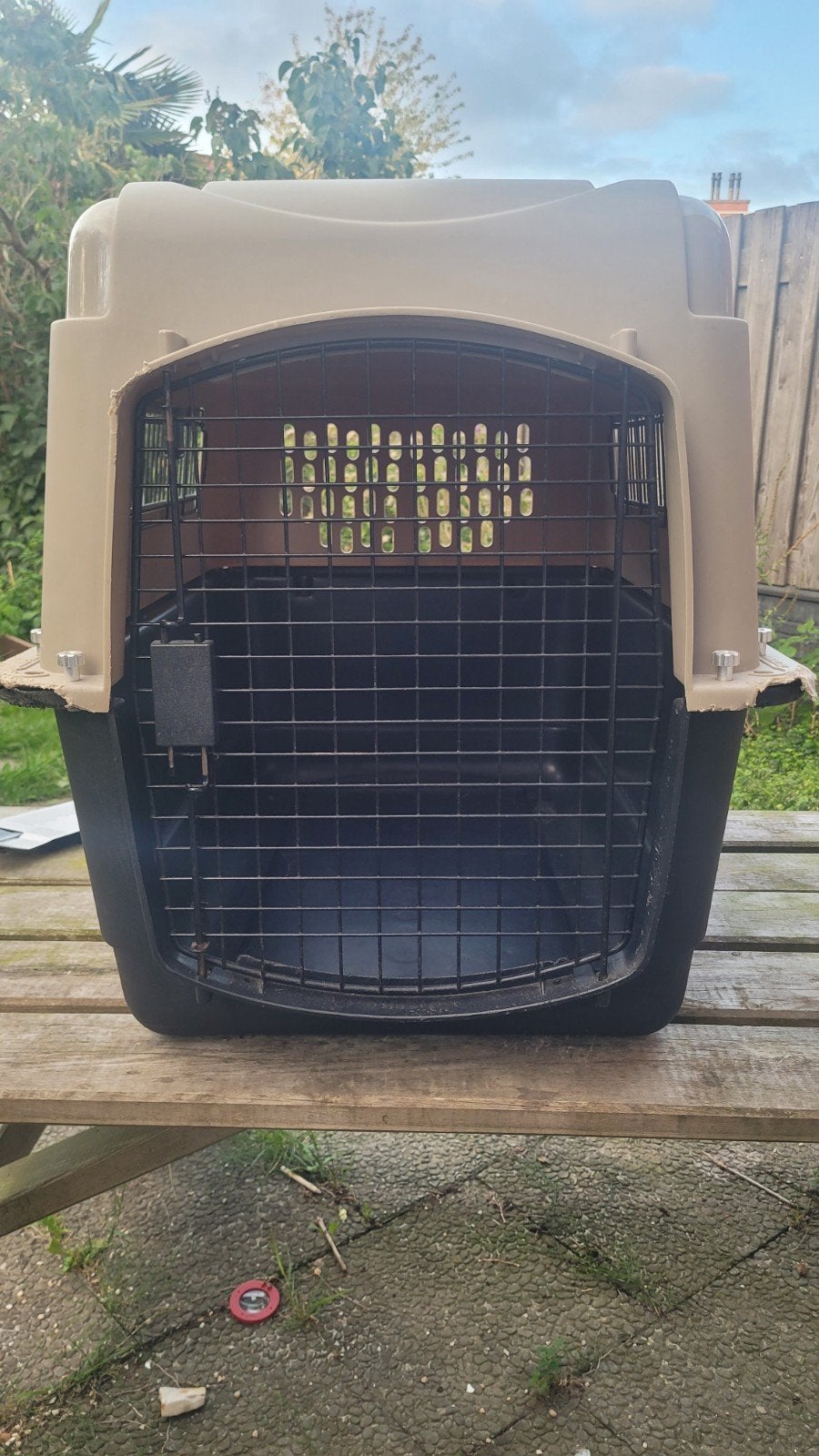reisbox reisbench hond kat, Dieren en Toebehoren, Ophalen, Gebruikt