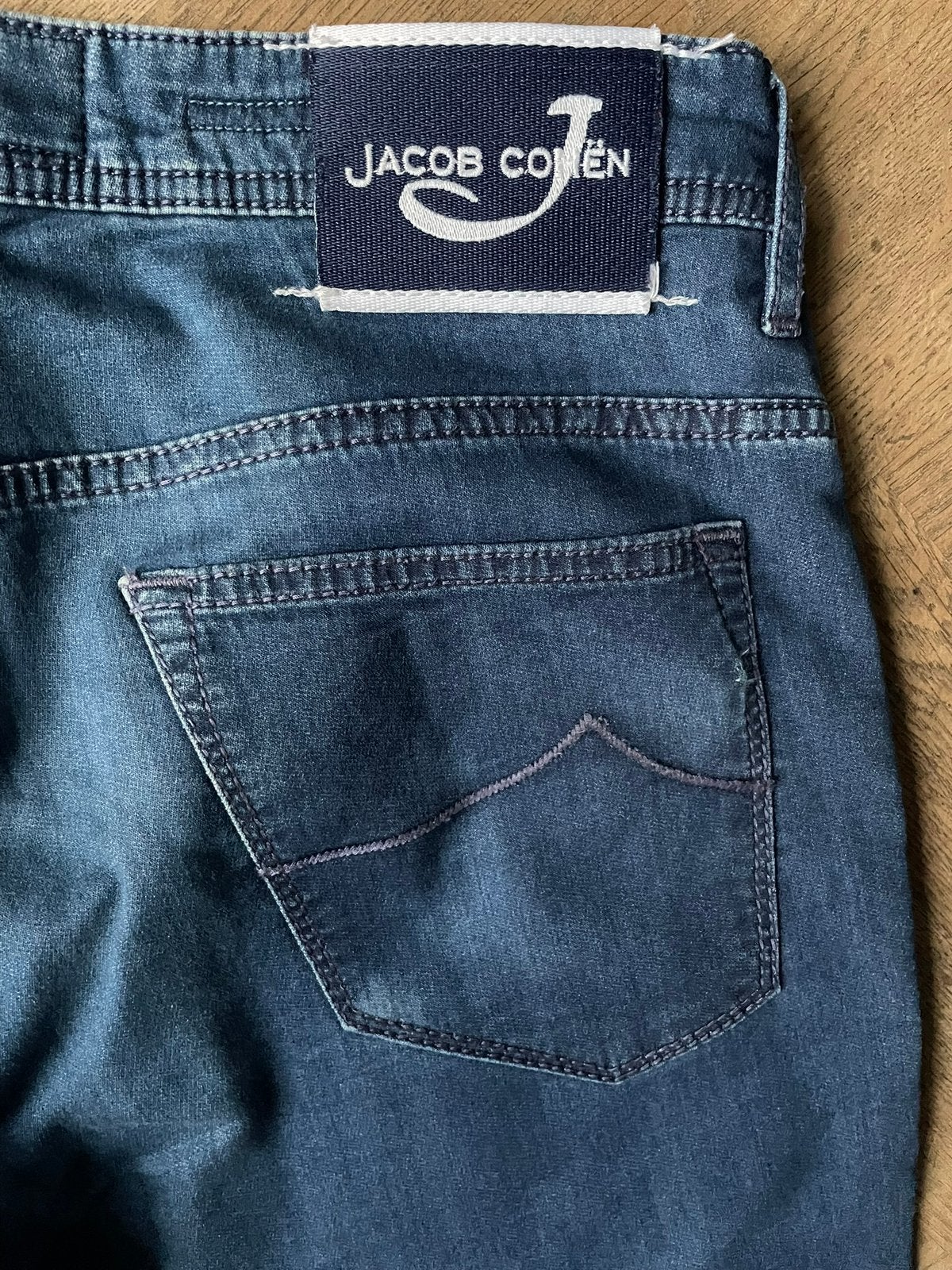 Jacob Cohen J613C jeans maat 34, ingekort, Kleding | Heren, Ophalen of Verzenden, Gedragen, Blauw, W33 - W34 (confectie 48/50)