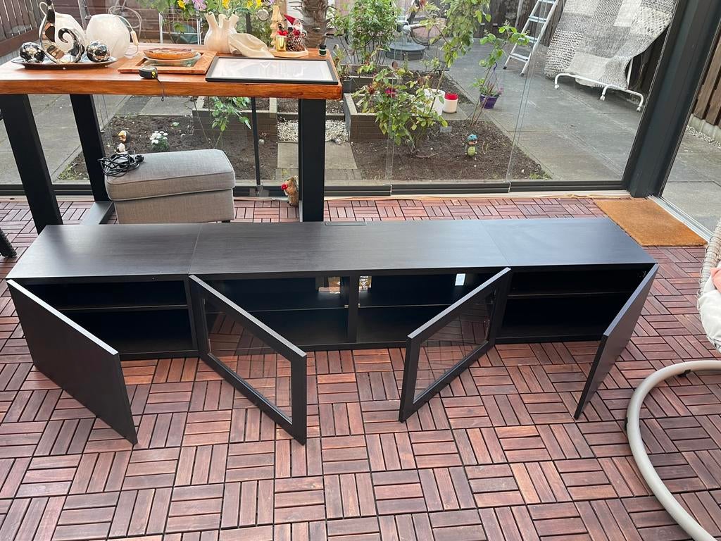 Ikea Tv meubel, Huis en Inrichting, Kasten | Televisiemeubels, Ophalen of Verzenden, Zo goed als nieuw, 200 cm of meer, Minder dan 100 cm