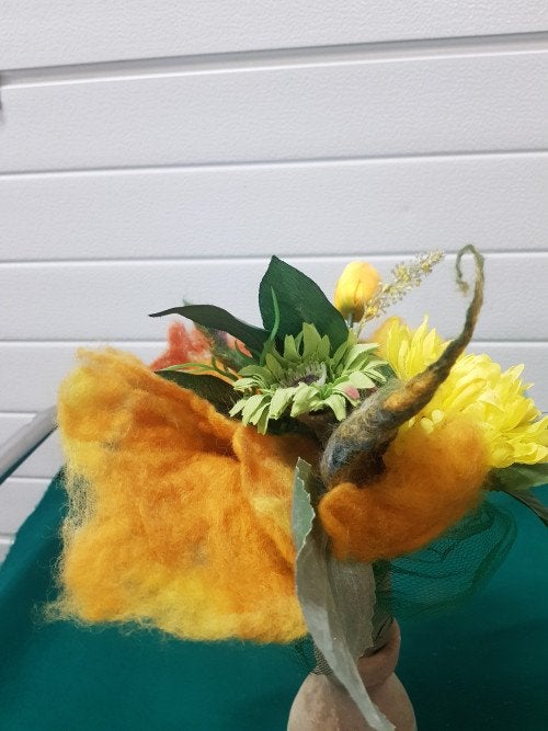 Kunstbloemen bosje, met stoffen bloemen, Huis en Inrichting, Ophalen of Verzenden, 'T Olde Gre-j, Info@toldegrej.nl, Endepoelstraat 20f Didam