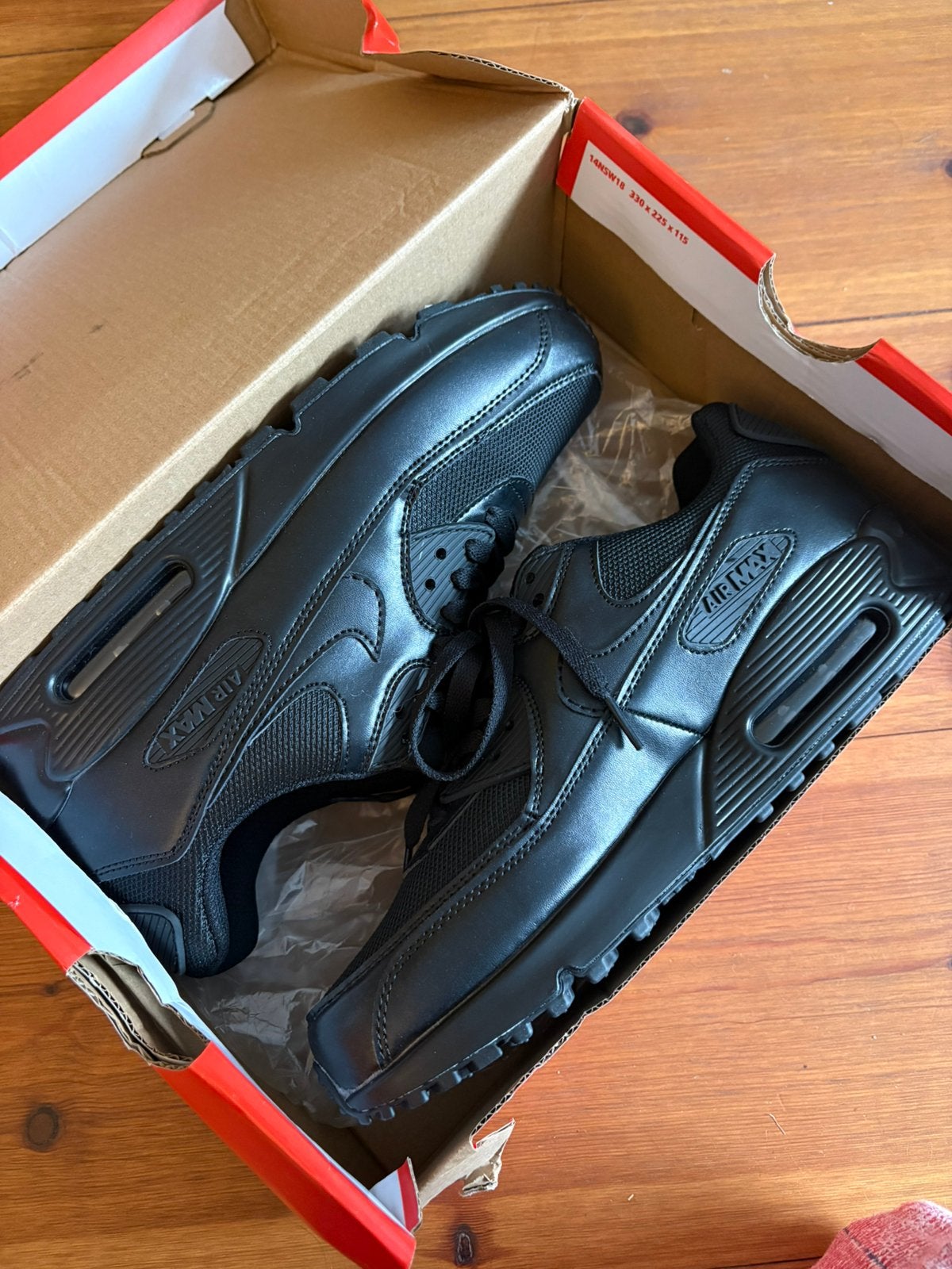 Nike Air Max 90 Triple Black, Ophalen of Verzenden, Zo goed als nieuw