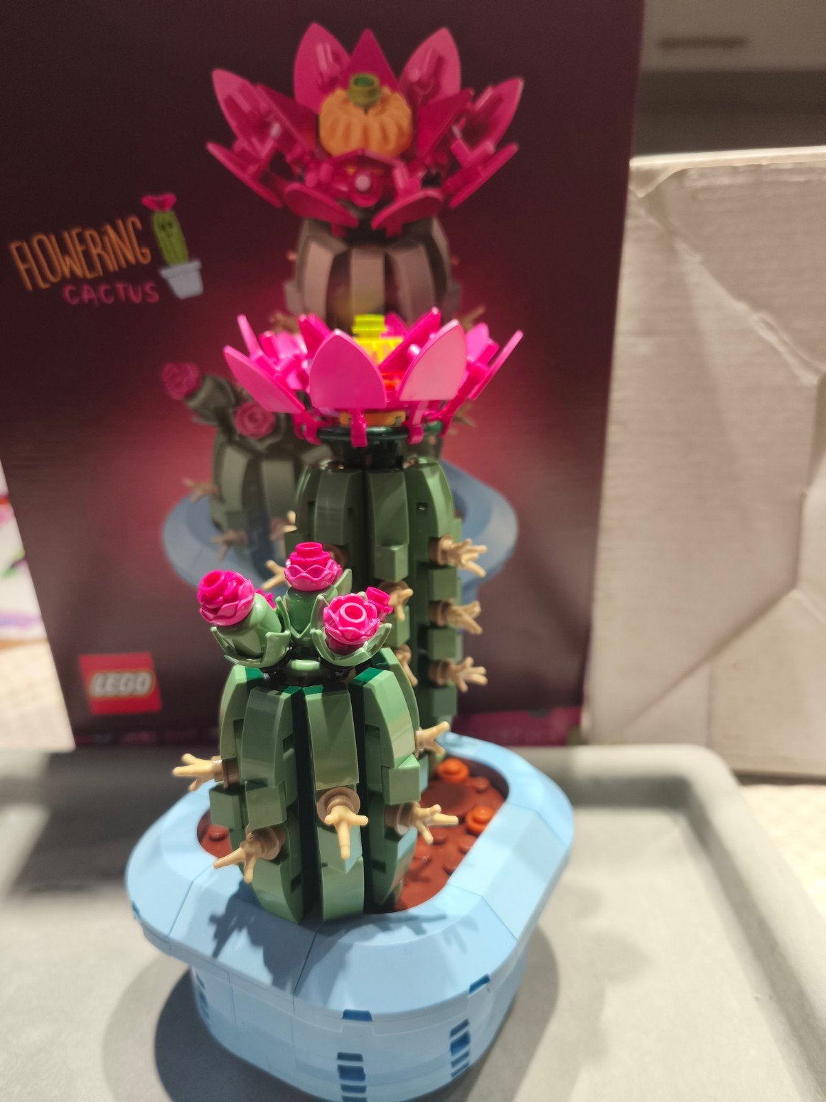 Lego Botanicals Bloeiende Cactus (10329), Inclusief instructies, Overige thema's, Lego, Ophalen of Verzenden