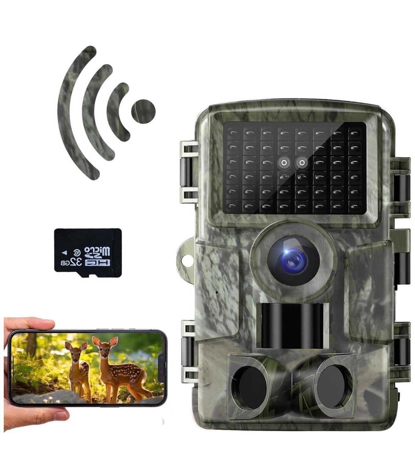 Capsy WiFi Wildcamera - Outdoor/Indoor Beveiliging, Audio, Tv en Foto, Videobewaking, Ophalen of Verzenden, Nieuw, Buitencamera