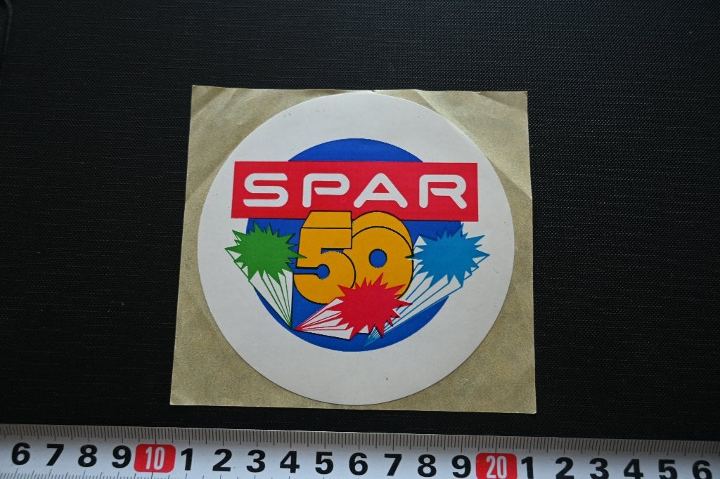 sticker supermarkt SPAR 50 jaar *, Ophalen of Verzenden, Zo goed als nieuw