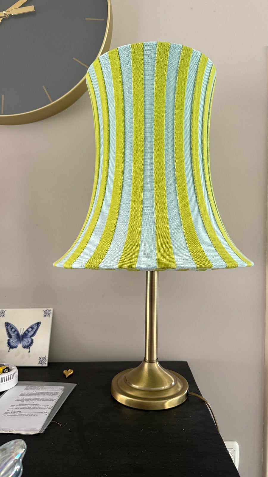 Ikea Amtevik 37cm Lamp light shade green/blue NEW, Groen, Ophalen of Verzenden, Zo goed als nieuw, IKEA