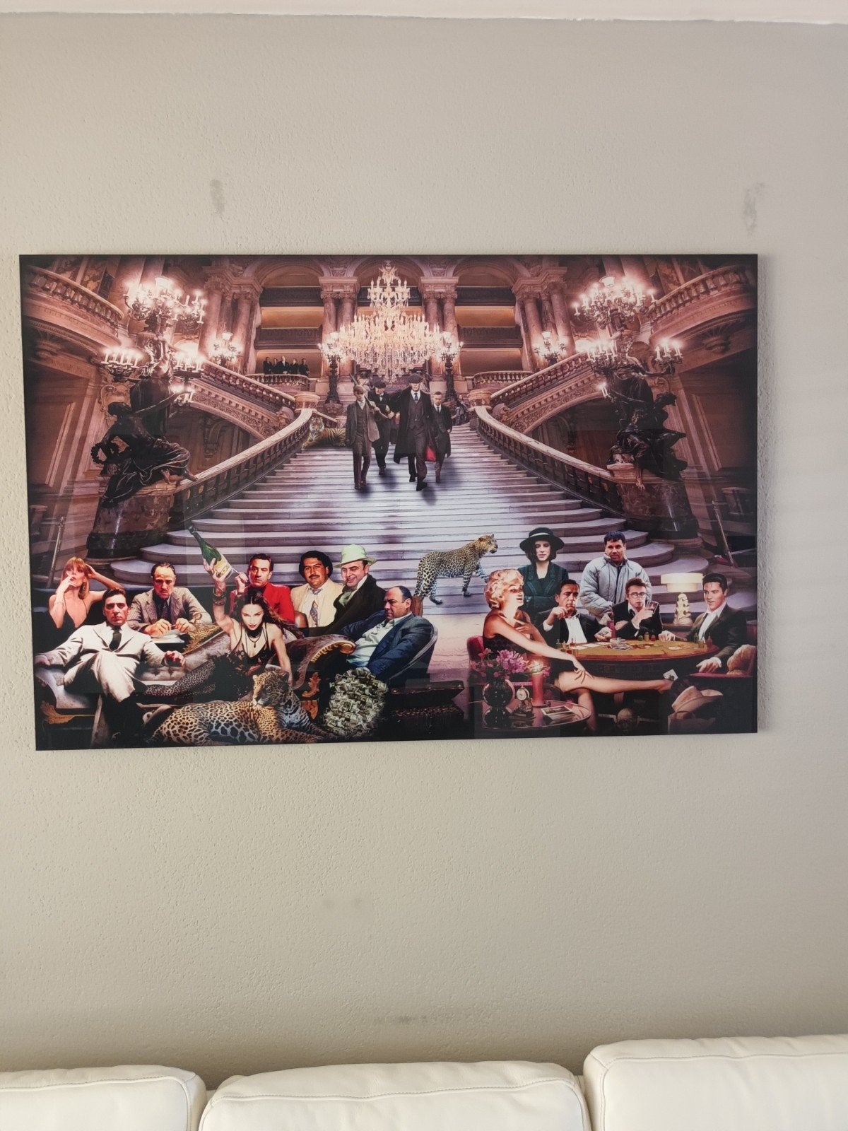 Unieke 'The Godfather' / Hollywood Legends Print, Ophalen, 50 – 75, 75 tot 100 cm, Print