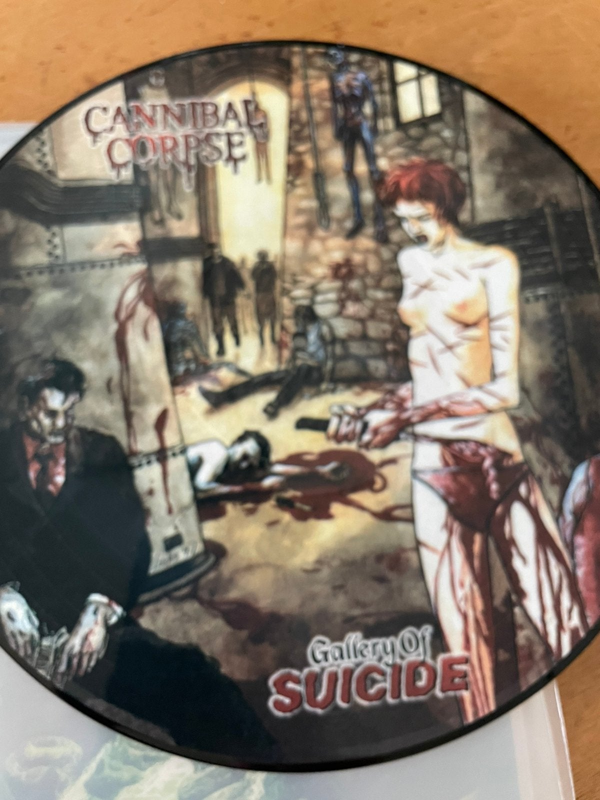 Cannibal corpse - gallery of suicide pdisc, Ophalen of Verzenden, Zo goed als nieuw