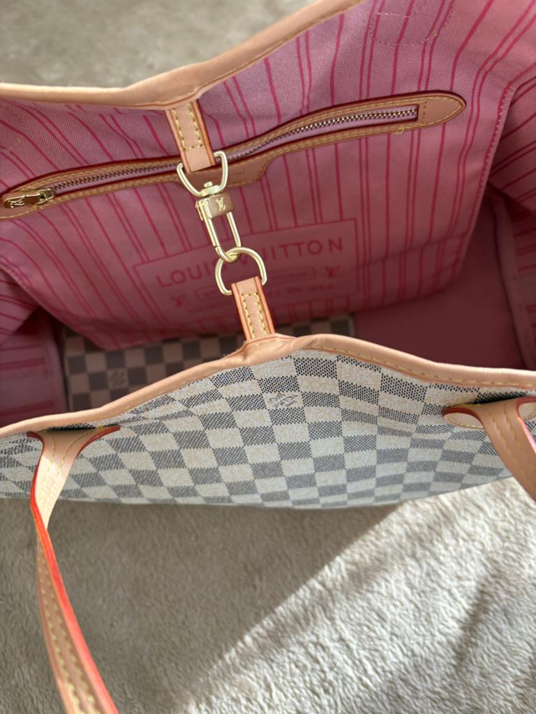 LV  tas Prachtige &  grote Damier Azur (replica), Verzenden, Zo goed als nieuw