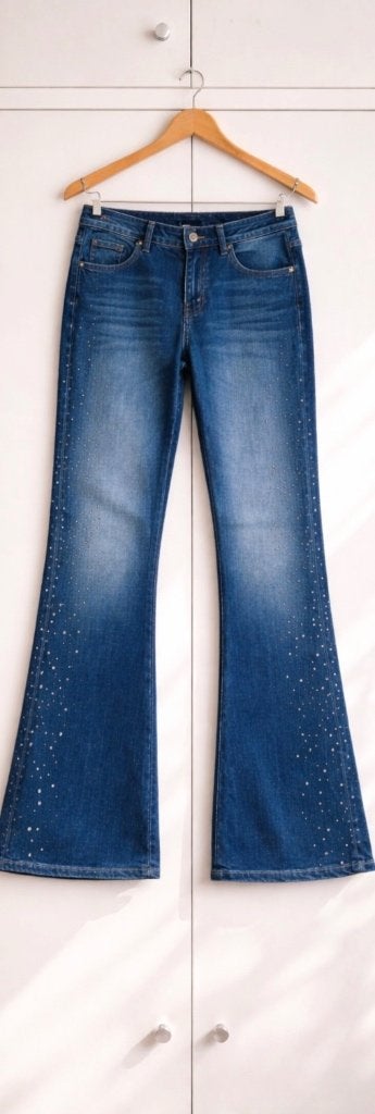 Cambio flared jeans paris  strass met label XXS-S, Ophalen, Cambio, Blauw, Nieuw