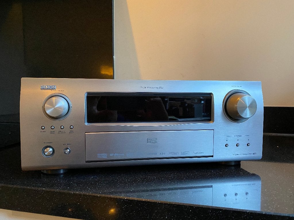 Denon AVR-3808 + DVD-2500BT Blu-ray | Nette staat, Ophalen, Gebruikt, Denon, 120 watt of meer