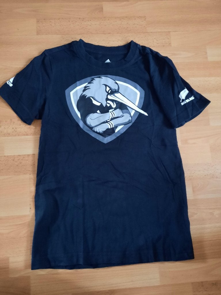 T-shirt All blacks adidas kind 11-12 jaar, Ophalen of Verzenden, Zo goed als nieuw, Kleding