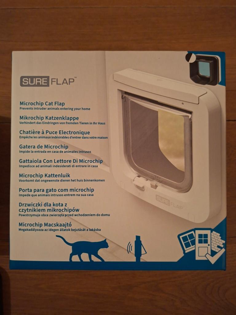 Sure Petcare Flap Microchip Kattenluik Wit/Grijs , Dieren en Toebehoren, Katten-accessoires, Ophalen of Verzenden, Nieuw