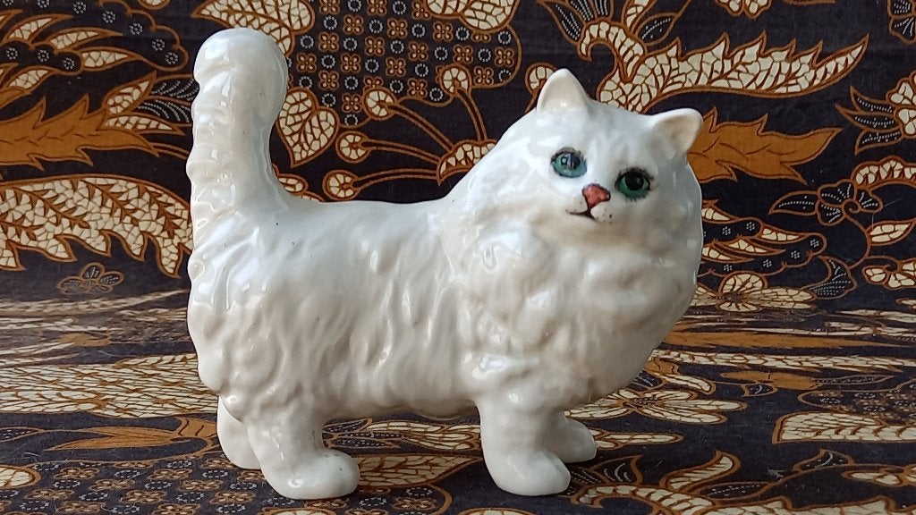 Perzische poes of kat mooi vintage Engels Beswick beeldje., Antiek en Kunst, Ophalen of Verzenden