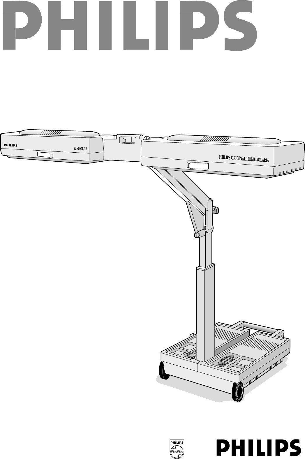 Philips Sunmobile Zonnebank (HP3701), Ophalen of Verzenden, Zonnebank enkelzijdig, Minder dan 10 lampen