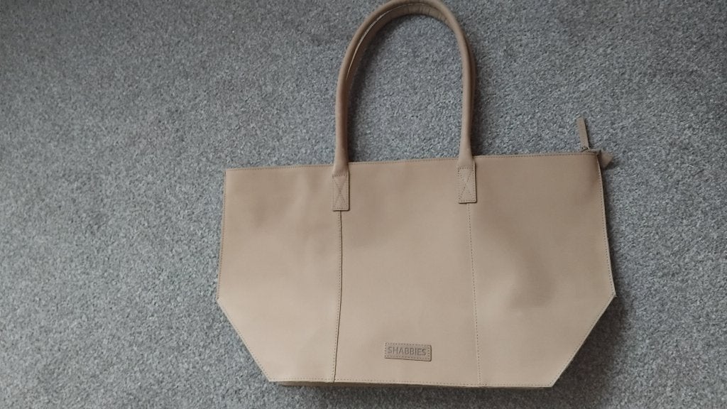 Shabbies Amsterdam Shopper - Beige Leer, Ophalen of Verzenden, Nieuw, Beige, Shopper