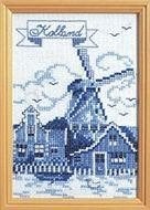 Borduurpakket Dutch mill 34662, Hobby en Vrije tijd, ., Nieuw, Ophalen of Verzenden, .