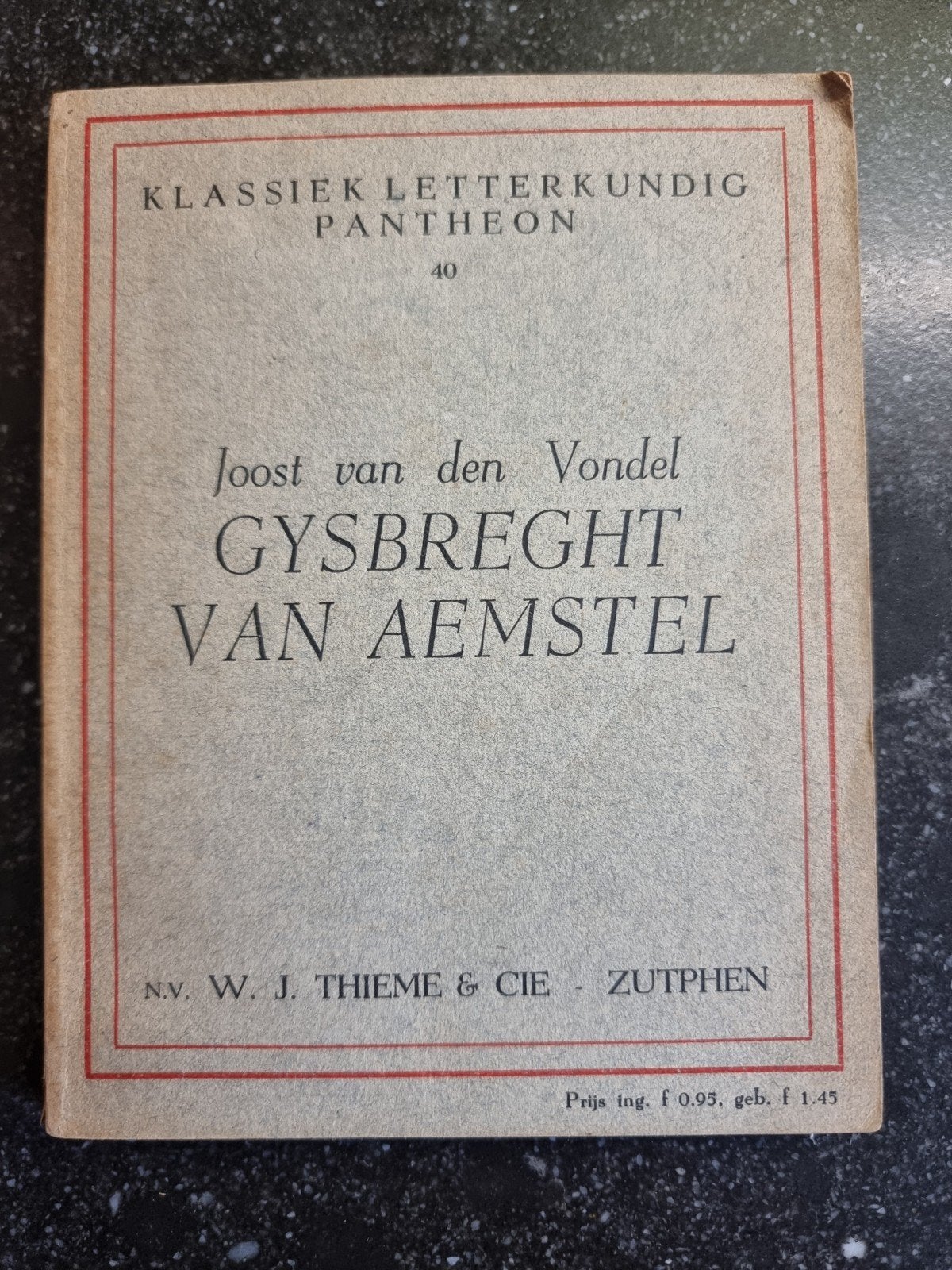 Gysbreght van Aemstel - Joost van den Vondel (1956), Boeken, Verzenden, Gelezen, Joost van den Vondel, Nederland